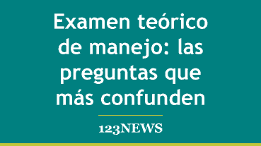 Examen teórico de manejo: las preguntas que más confunden